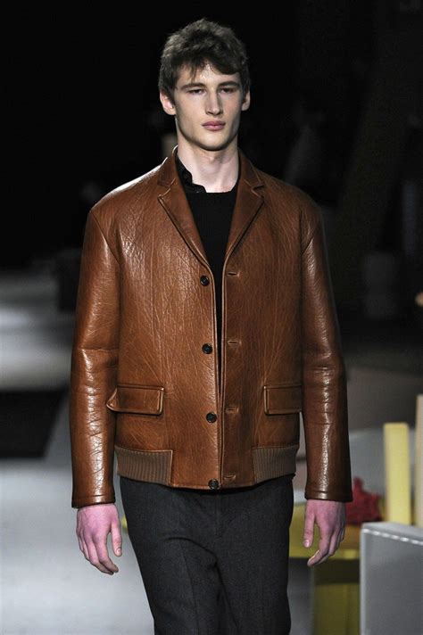 prada mens leather jackets|Prada distressed leather jacket.